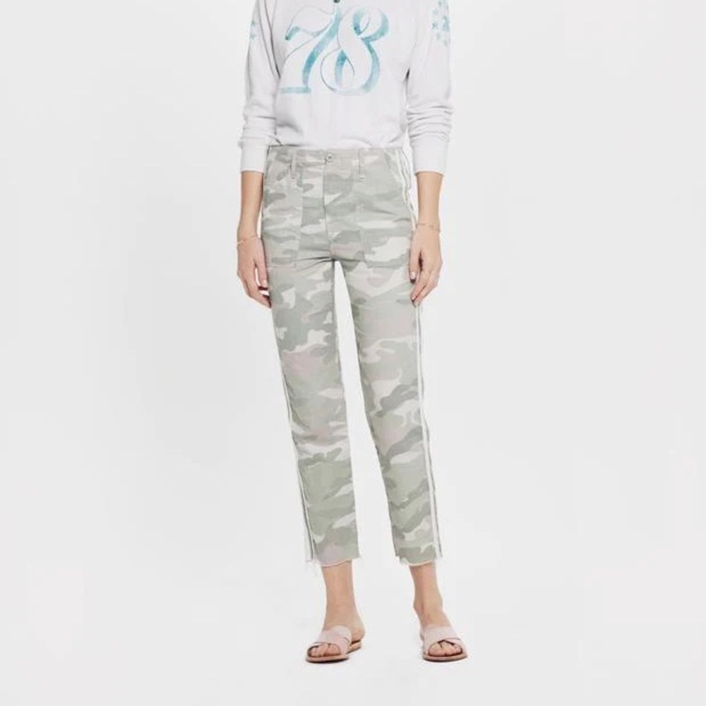 Mother The Shaker Chop Crop Fray Pant